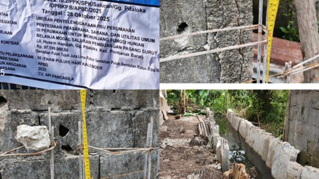 Proyek Saluran Gg. Pitaloka Diduga Tidak Sesuai Bestek, Tim Media Soroti dugaan lemahnya Pengawasan dan Minta di Audit  ‎