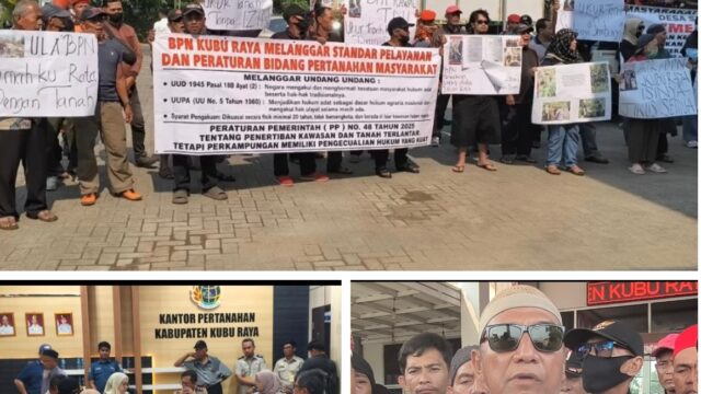 Konflik Lahan Warga vs TNI Memanas, BPN Kubu Raya Didatangi Ratusan Massa